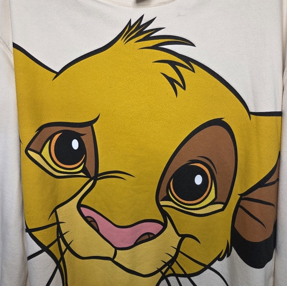 ZARA Disney Cream Sweatshirt with Graphic Size L - Picture 7 of 11